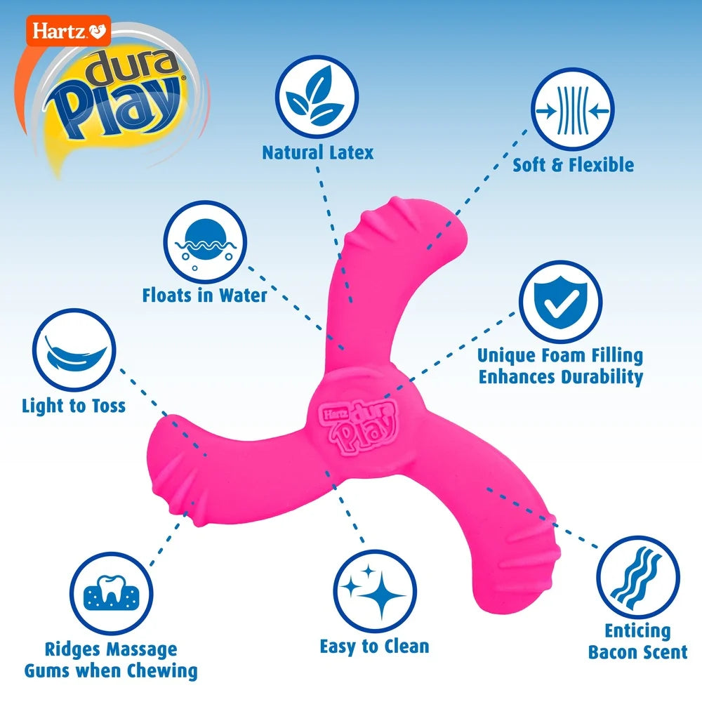 Durable Latex Dog Toy Lightweight Foam Squeaky Chewable Floatable Waterproof Indoor Outdoor Play Perfect Puppies and Senior Dogs