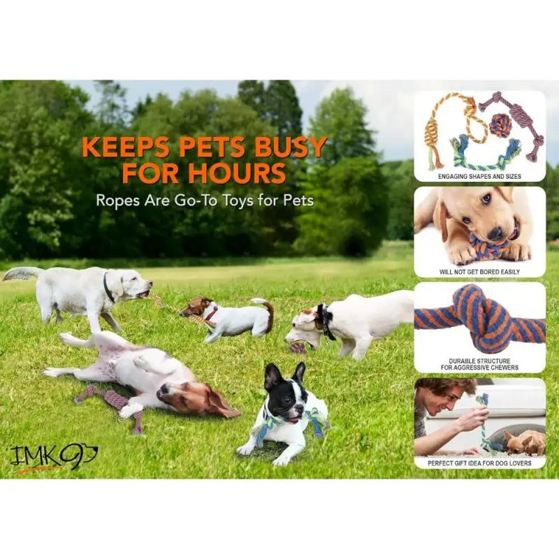 Multi layer woven wear-resistant rope! Small and medium-sized dog chew toys with bite resistant chewing rope