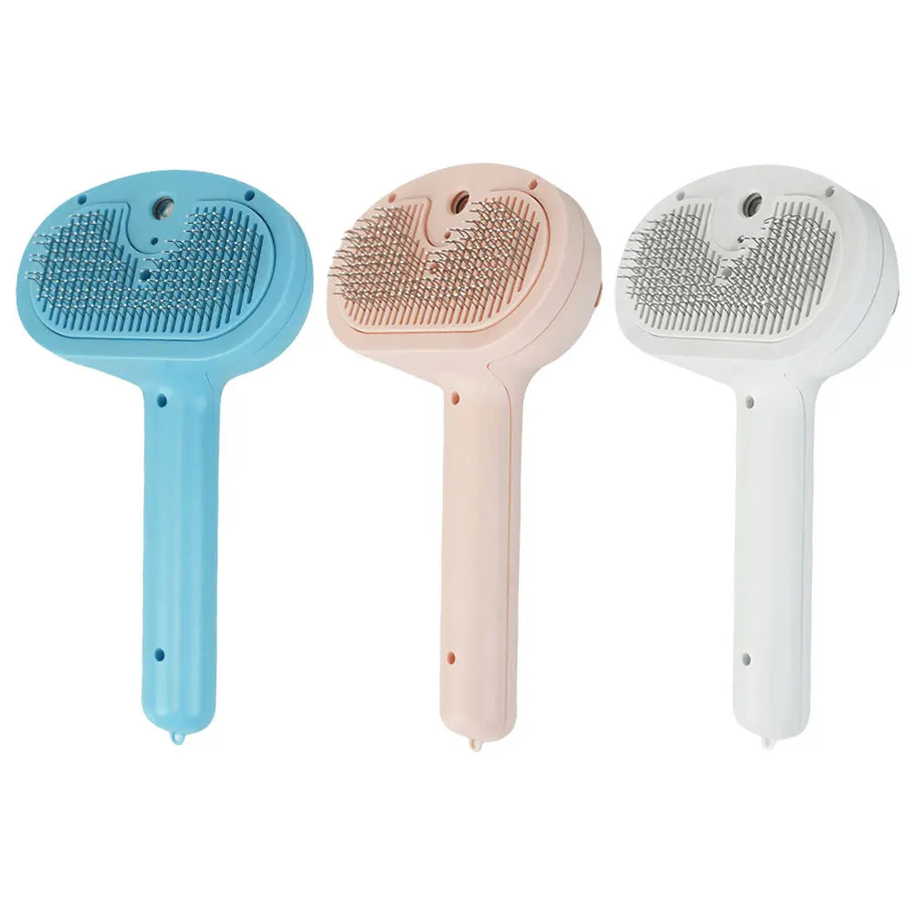 Cat Grooming Brush with Release Button Massage Grooming Brush Rechargeable Spray Cat Brush for Long and Short Hair Dogs and Cats