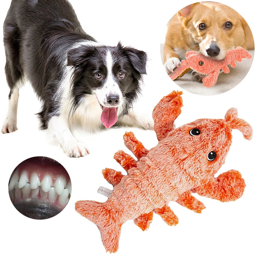 1/2/3 Cat Toys Electric Lobster USB Rechargeable Simulation Jumping Shrimp Plush Electric Pet Teasing Cat Dogs Toys Pet Supplies