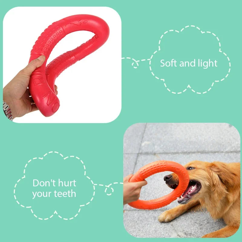Dog Toys Pet Pull Ring Training Pull Ring EVA Material Bite-proof Floating Interactive Toys Dog Dog Resistant Pull Ring