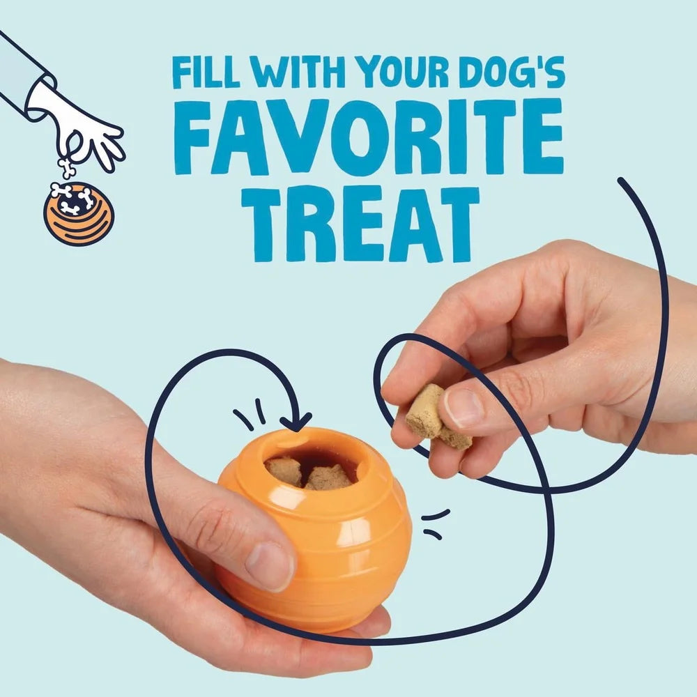 Durable Dog Toy with Chew Guard Technology Squeaky Treat Dispenser Engaging Puzzle Interactive Play Medium to Large Dogs