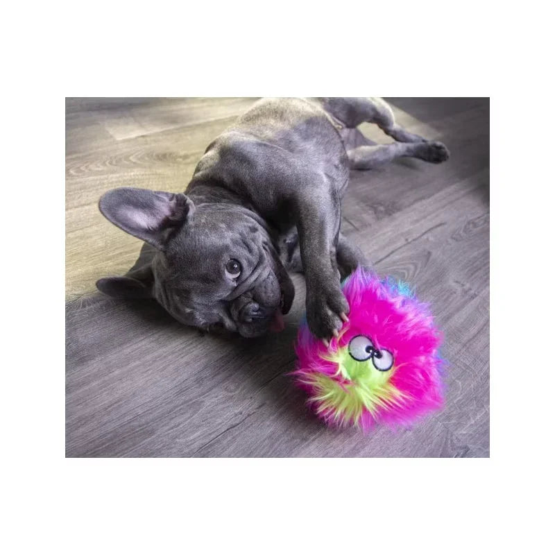 Furballz Chew Proof Squeaky Plush Dog Toys with Odor Control Soft Durable Puppy Chew-Resistant Toy for Small Large Dogs