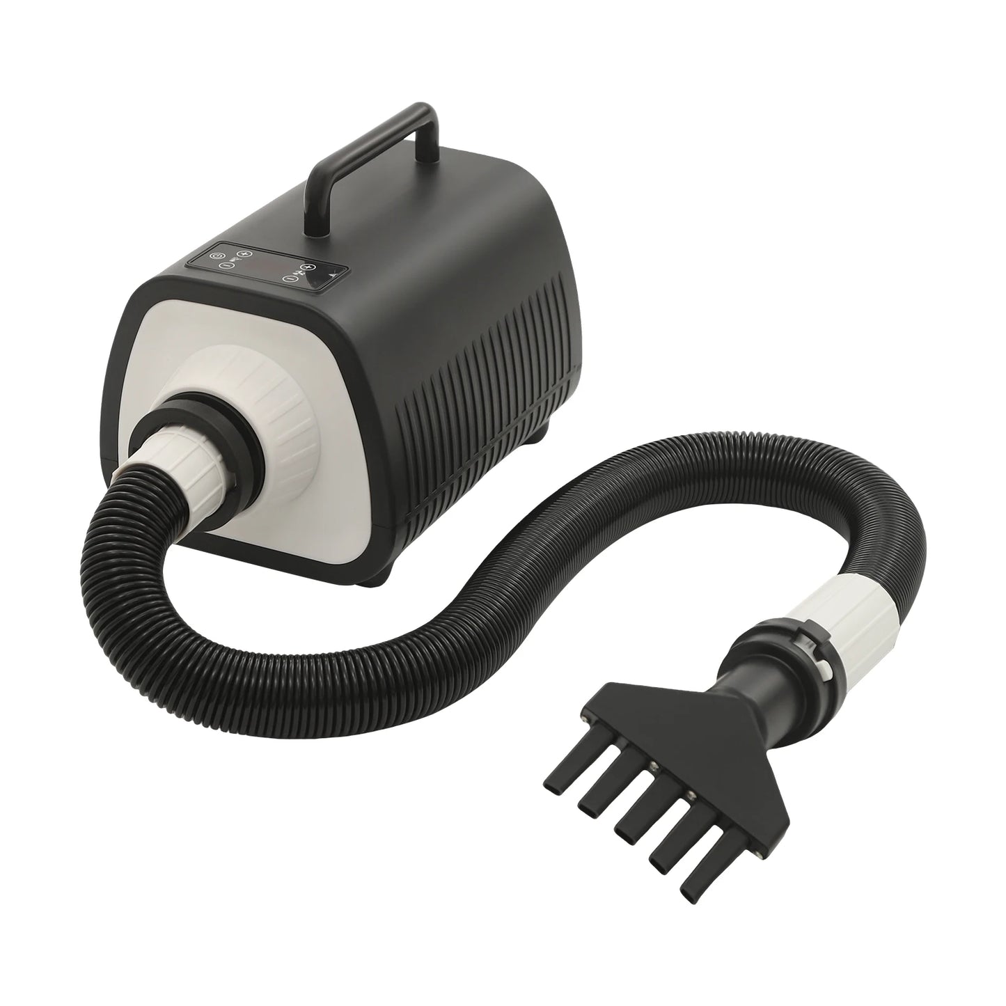 2100W Dog Grooming Blow Dryer Hair Dryer With Handles 9 Speed Adjustment (77-140℉) Led Display 3 Nozzles For Dogs