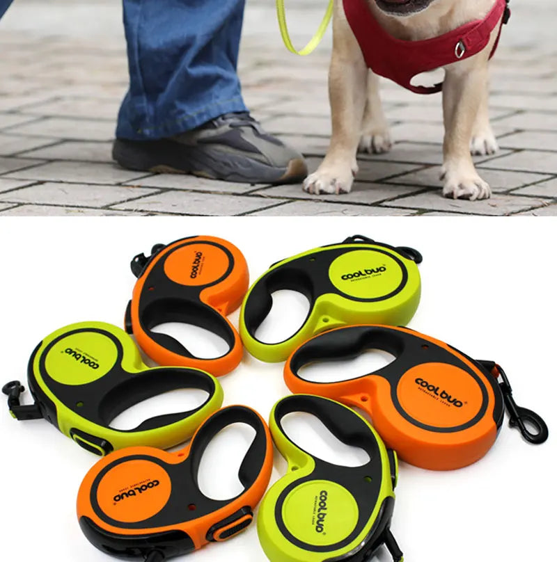 Portable 5Meters Automatic Retractable Leash Traction Rope Nylon For Large Medium Dogs Cat Puppies Accessories Extension Lanyard