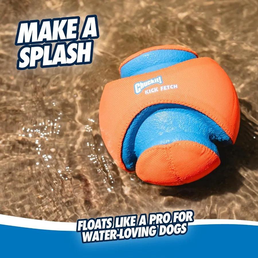 Kick Fetch Ball Dog Toy Floats in Water Perfect for Interactive Play Made with Durable Rubber and Foam For Large Dogs Size Larg
