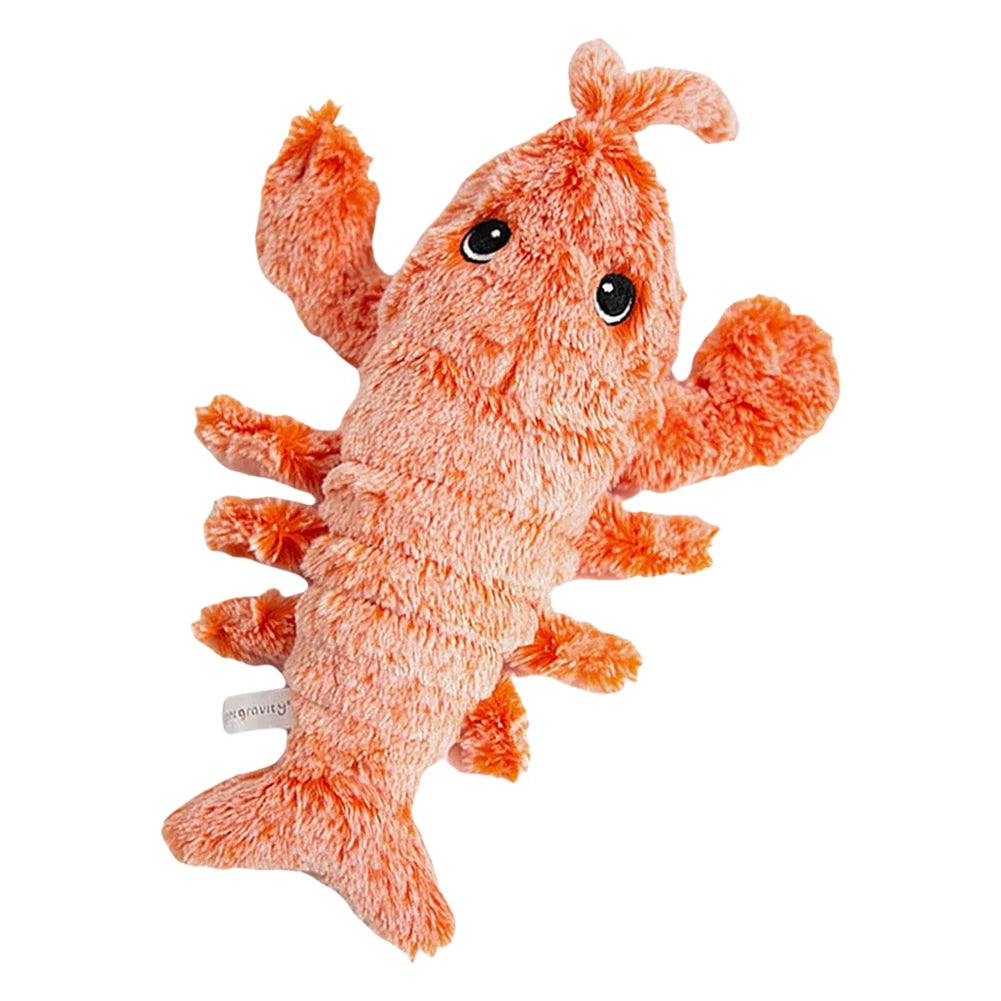 1/2/3 Cat Toys Electric Lobster USB Rechargeable Simulation Jumping Shrimp Plush Electric Pet Teasing Cat Dogs Toys Pet Supplies
