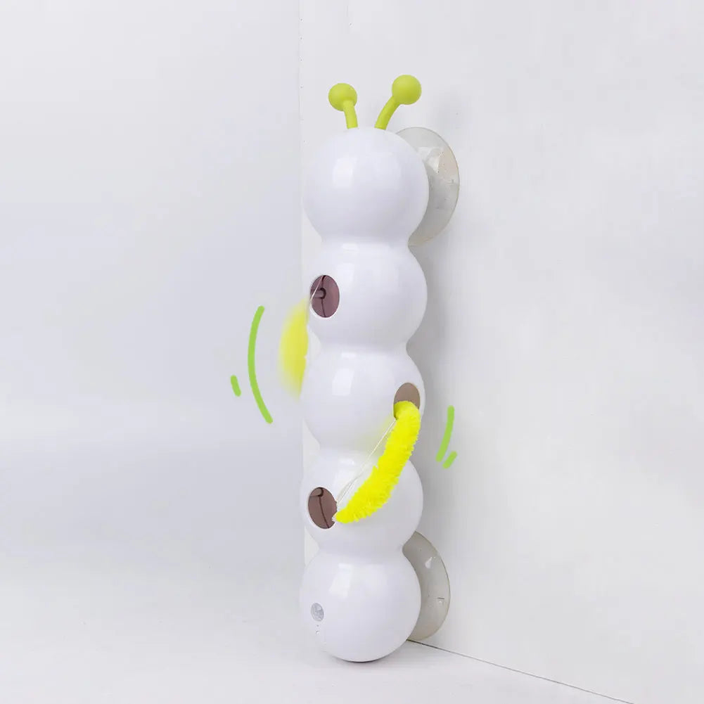 Caterpillar Interactive Cat Toy Motion Activated Kitten Toy with Tail Automatic Cat Toy for Bored Indoor Cats