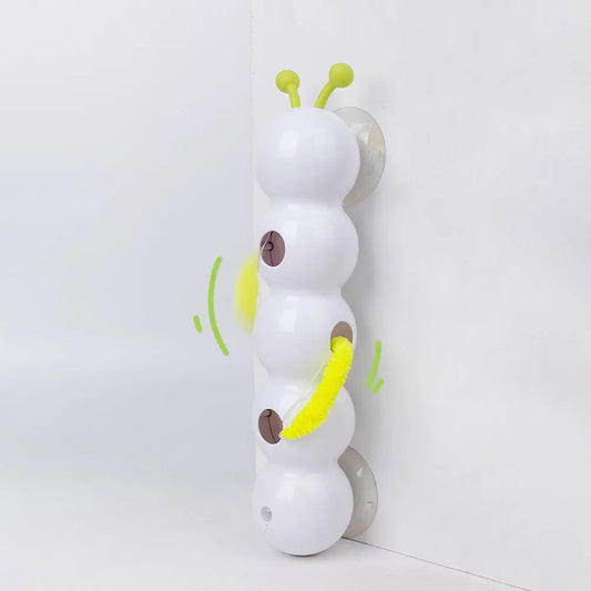 Caterpillar Interactive Cat Toy Motion Activated Kitten Toy with Tail Automatic Cat Toy for Bored Indoor Cats