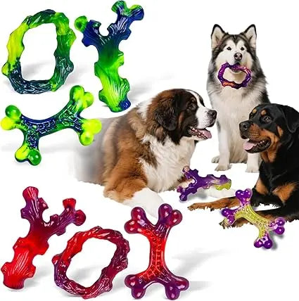 9-Pack Indestructible Dog Toys for Aggressive Chewers, Durable Chew Toys for Large Dogs, Dog Toy for Aggressive Chewer Large Bre