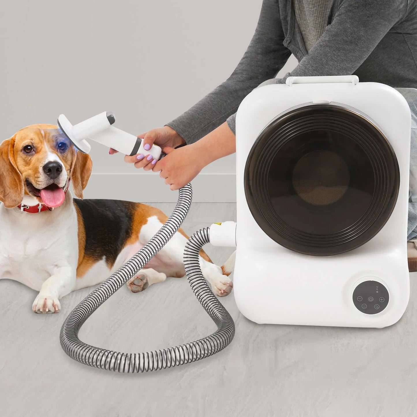 450W Modern Dog Grooming Vacuum Kit Pet Dryer Multifunctional Pet Dryer 120V