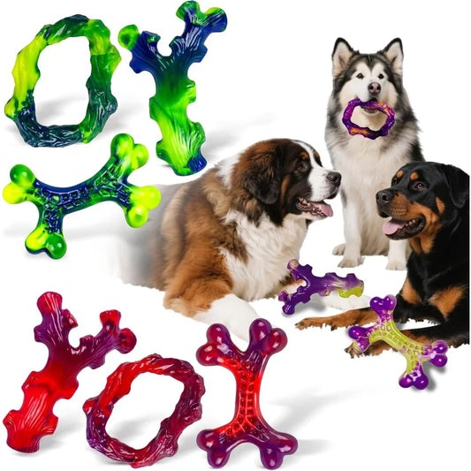 9-Pack Indestructible Dog Toys for Aggressive Chewers, Durable Chew Toys for Large Dogs, Dog Toy for Aggressive Chewer Large Bre