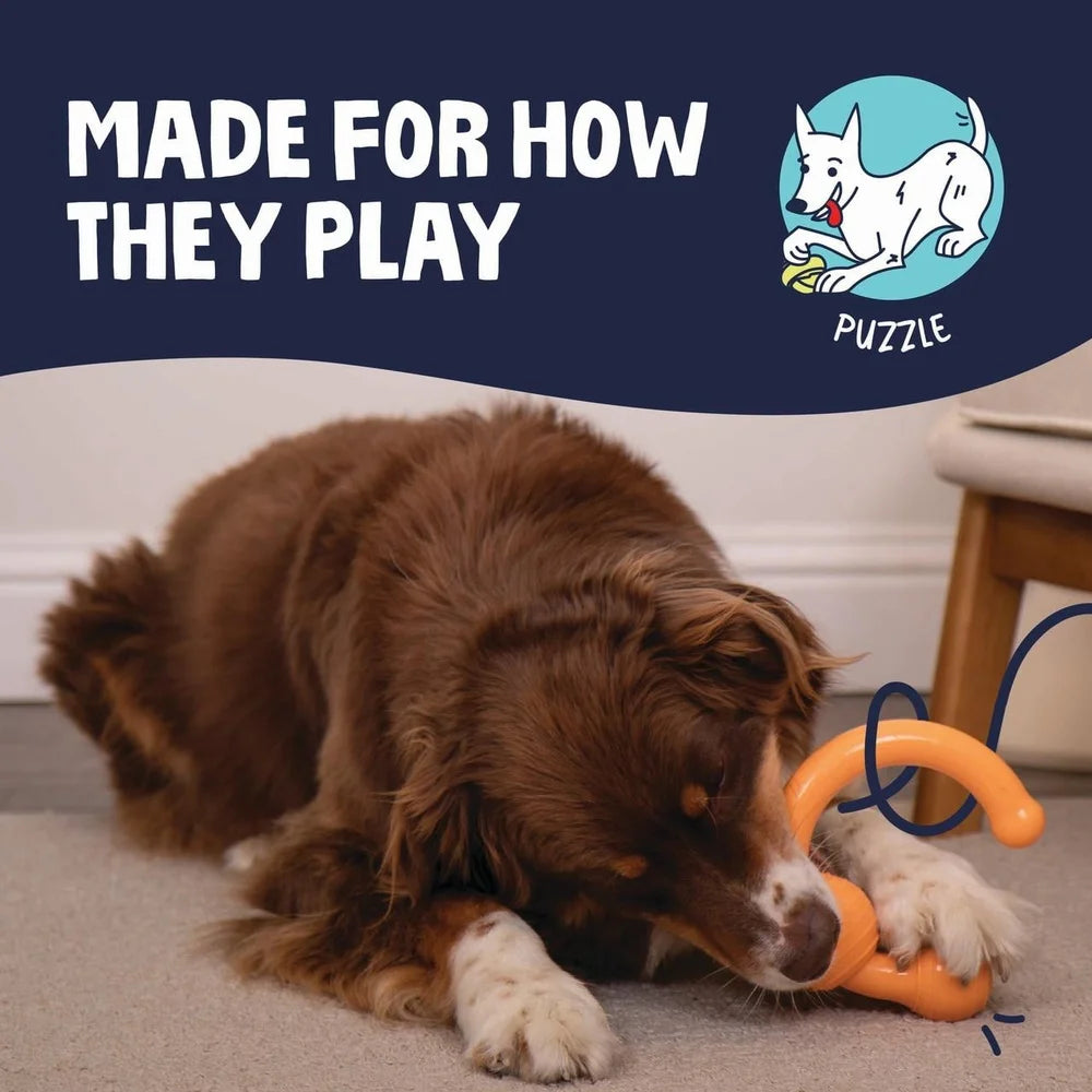 Durable Dog Toy with Chew Guard Technology Squeaky Treat Dispenser Engaging Puzzle Interactive Play Medium to Large Dogs