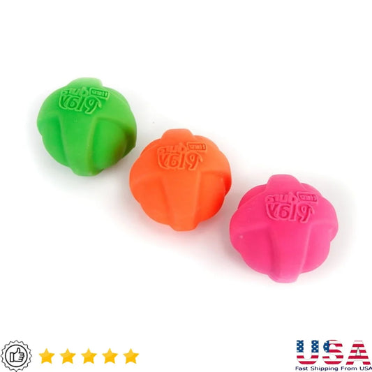 Durable Small Dog Toy Pack with Bacon Scent Squeaker Fetching Chewing Indoor Outdoor Play Lightweight Foam Latex