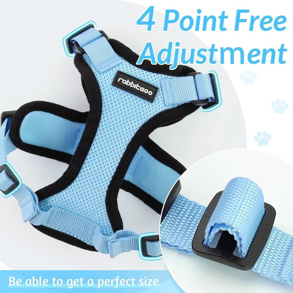 Escape Proof Cat Harness Leash Adjustable Soft Vest Breathable Reflective Strips Safety Jacket Outdoor Walking Training
